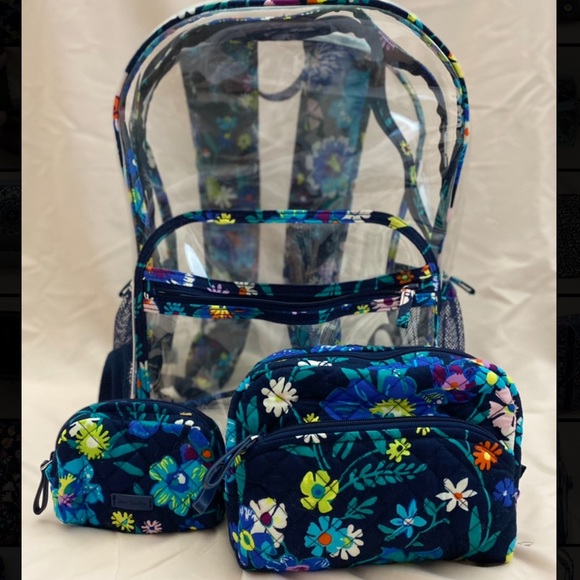 vera bradley large clear backpack